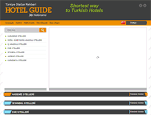 Tablet Screenshot of hotelguide.com.tr