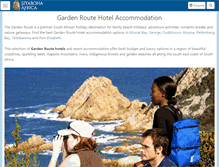 Tablet Screenshot of gardenroute.hotelguide.co.za